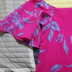 Cold shoulder dress.